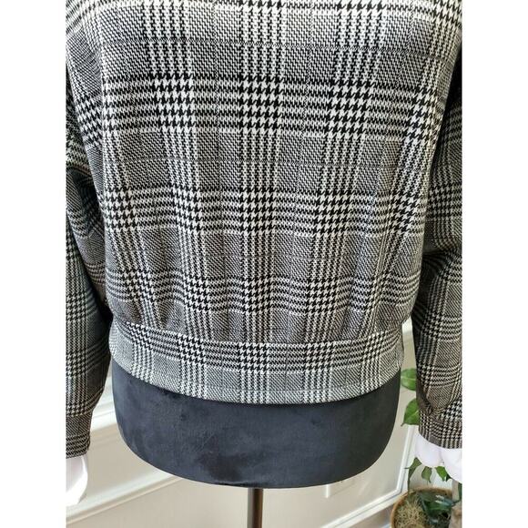 OVS Women's White & Black Polyester Round Neck Long Sleeve Top Shirt Size Small - Picture 4 of 12